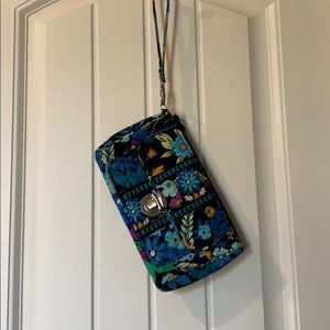 Vera Bradley- Midnight Blues - large wristlet